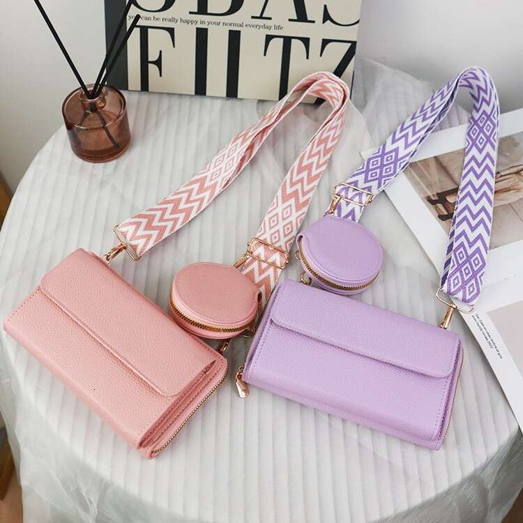 Crossbody mobile phone for women, niche design, single bag, multifunctional wide shoulder strap, mother bag