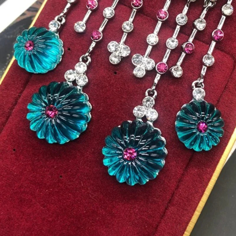 NISHIZAWA Hyperbole Tassels Earrings for Women Style Vintage Fashion Jewelry Geometric Elegant Aretes De Mujer 250411