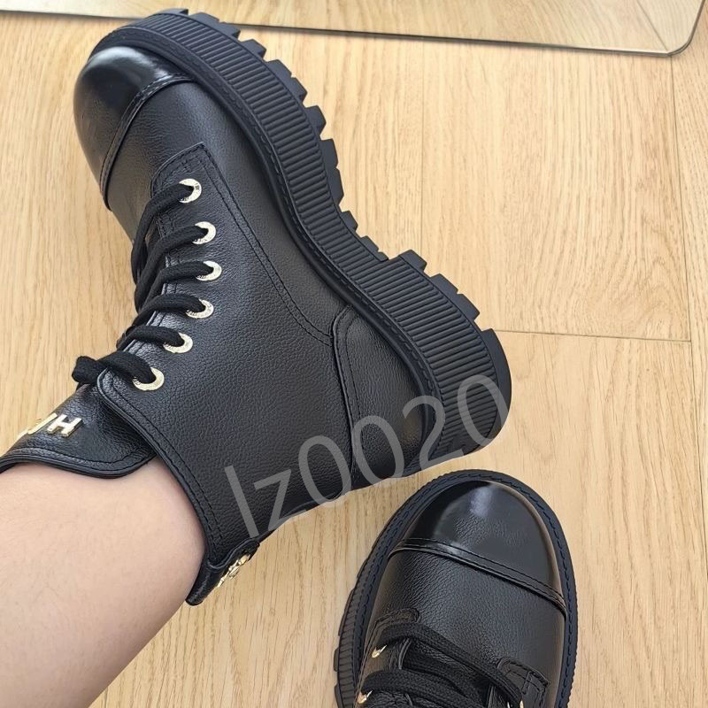 luxury rain boots round head Women Ankle Boots Thick Heel Thicks Sole Ankle over the knee Women combat Boots Designer Rainboots ashionable lLadies Martins Boots