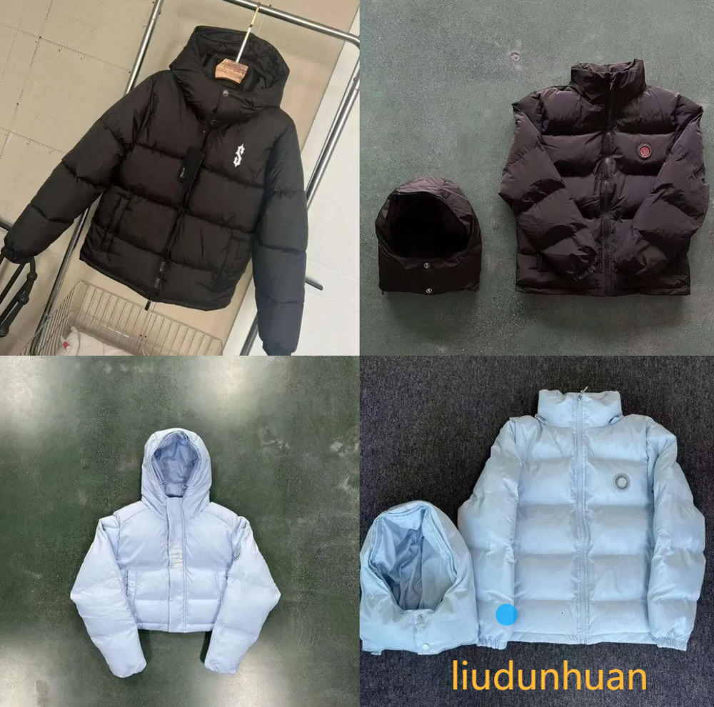 Mens Down Traps Jacket Puffer Traps Parka Men Woman Jackets Thick Warm Embroidered Clothing High Quality Outdoor Waterproof Zipper Puffer Hoodie Coats 2025ss