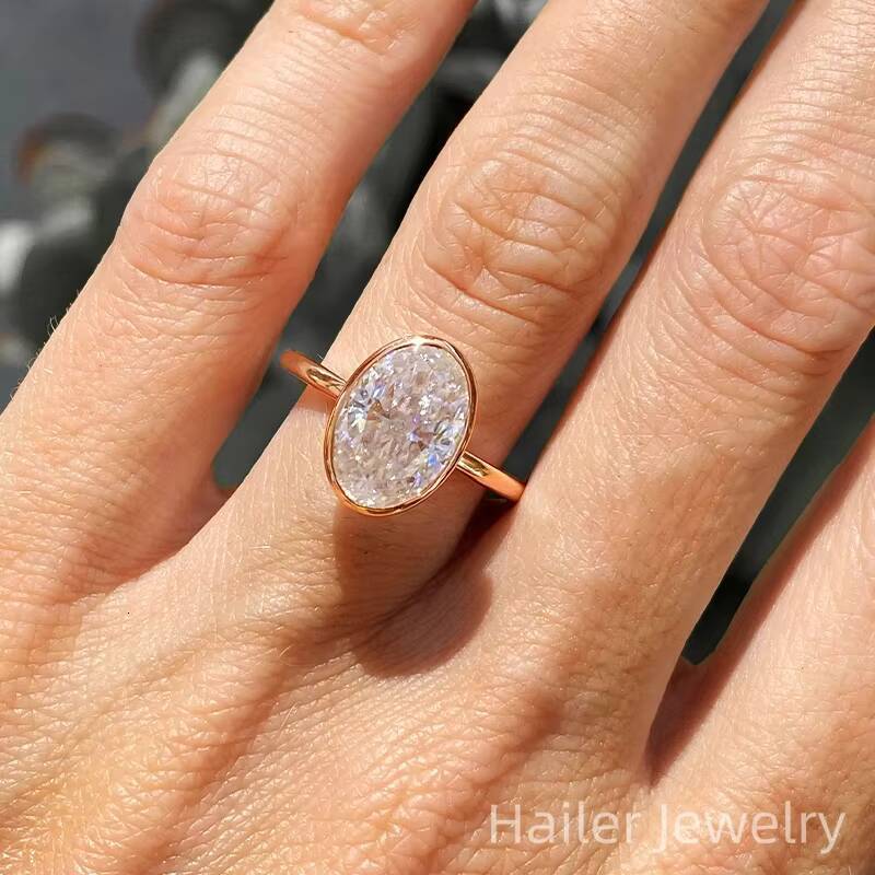 IGI Certified 45ct D VS1 Solitaire Diamond Ring Gold Rings for Women 18K Real Gold Diamond Lab Ring