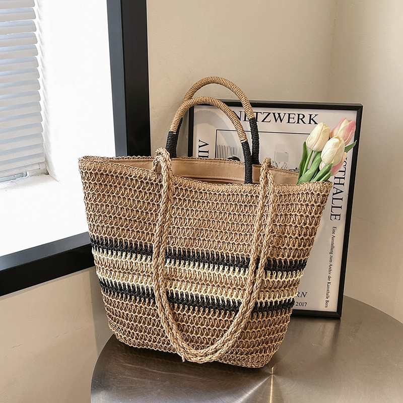2025S Designer Women S Bag This Year S Popular Woven Tote For Women Is The Forest Series Small Fresh Fashionable And Versatile Travel Large Capacity B