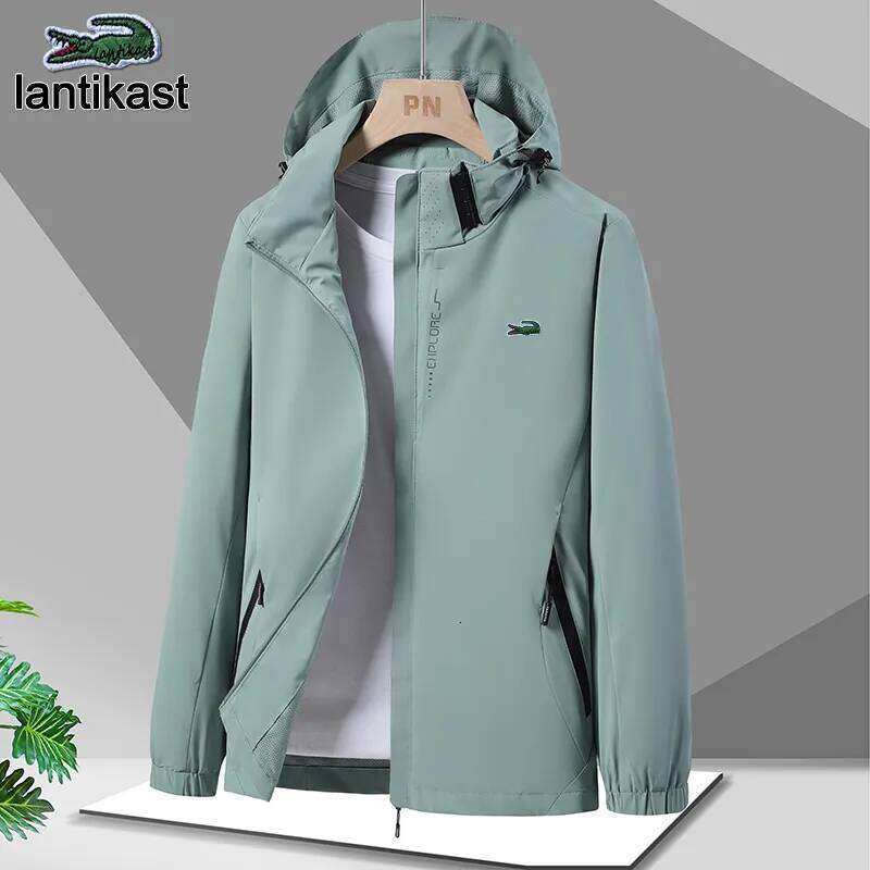 Noble Crocodile Outdoor Sports for Men designer hoodie Women, LANTI KAST Single Layer Thin Jacket, Trendy Brand, Windproof Waterproof Spring and Autum