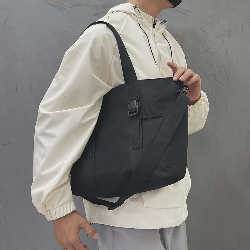 HOCODO Waterproof Travel Handbag Large Capacity Ladies Messenger Solid Color Female Crossbody Nylon Shoulder Bag Women