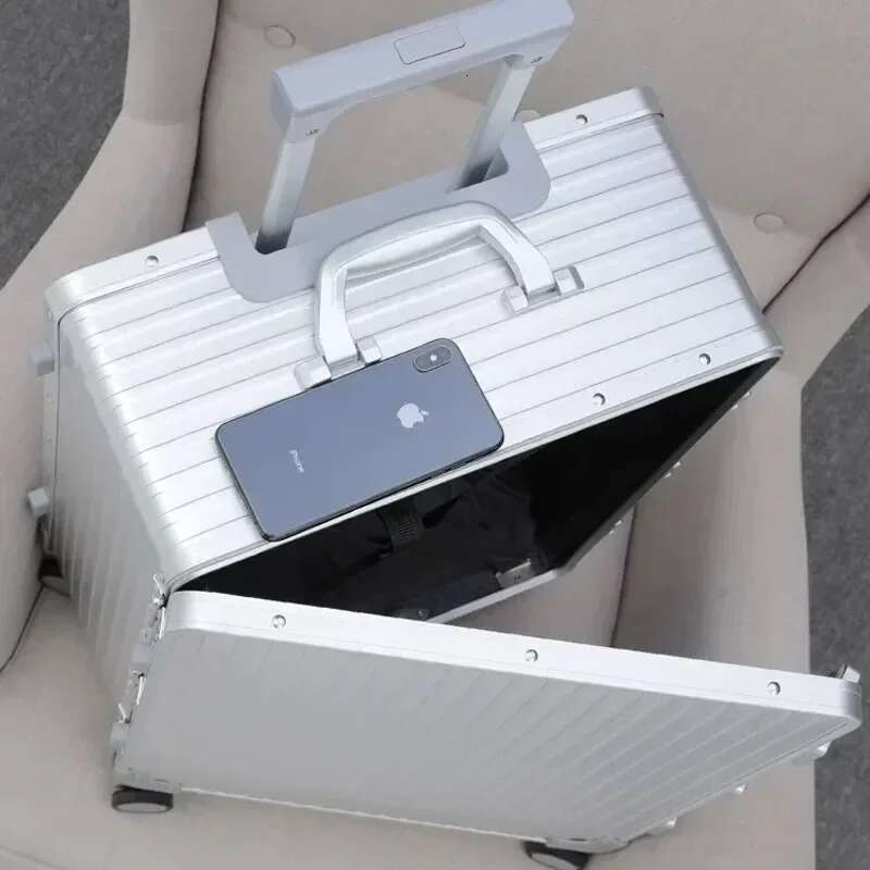 Aluminum Frame Travel Lage Silent Universal Wheel Pull Bar One Nine Open Carry On Suitcase Boarding Box 20 24 26 28 Inch