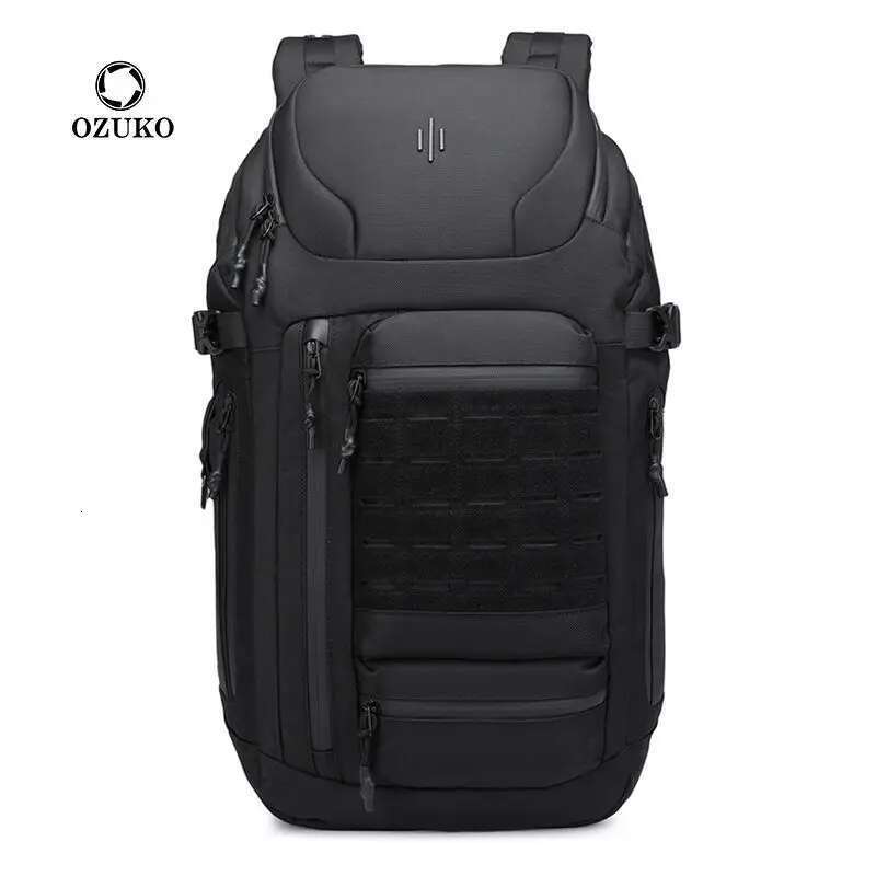Ozuko Travel Laptop Large Capacity College Backpack Business Commute Bag Fit 17 Inch Laptops For Men
