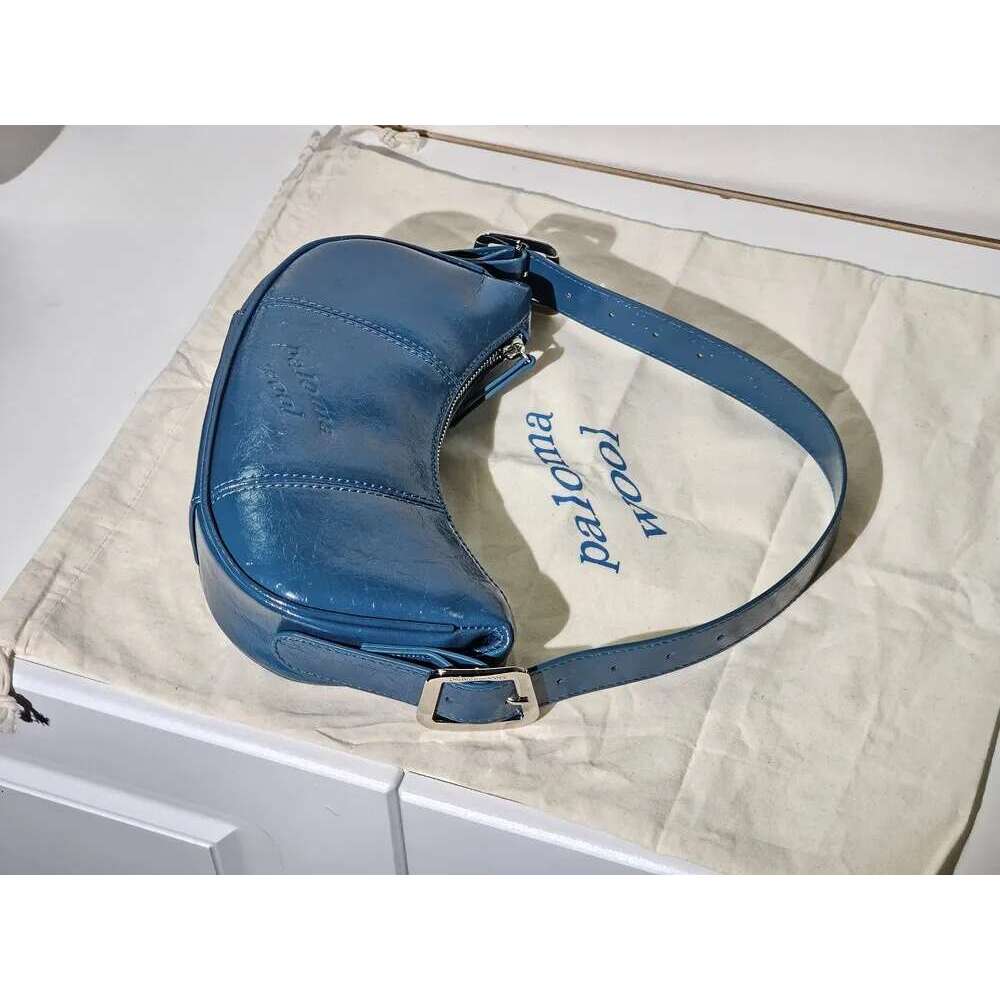 Women's Bags Spanish hot Niche Brand Paloma Wool Pea Imported Oil Wax Cowhide Armpit Crossbody Dumpg Bag Woman