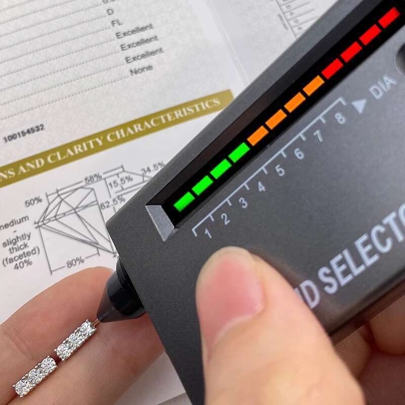 GRA Elegant Stud Earrings Round Certified Moissanite Diamond For Women Real 925 Sterling Silver For Wedding High Quality Jewelry