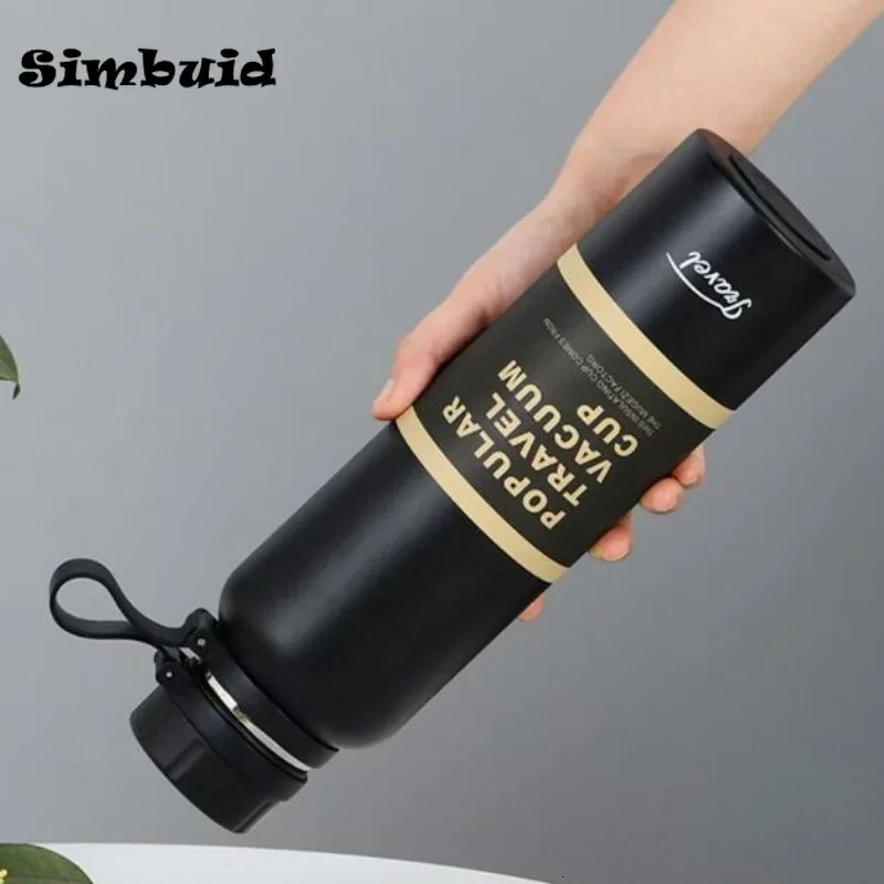 1PCS Stainless Steel Thermos with Tea Filter Double Wall Vacuum Flask Sports Outdoor Fitness Thermal Bottle Insulation Cup 251107 W260226