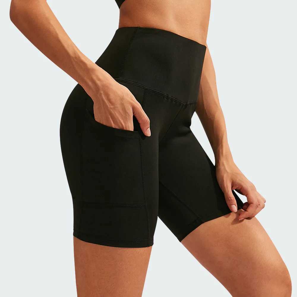 Womens yoga shorts waist exercise gym shorts fitness yoga hip lifting fitness yoga legs running bike shorts Y250412