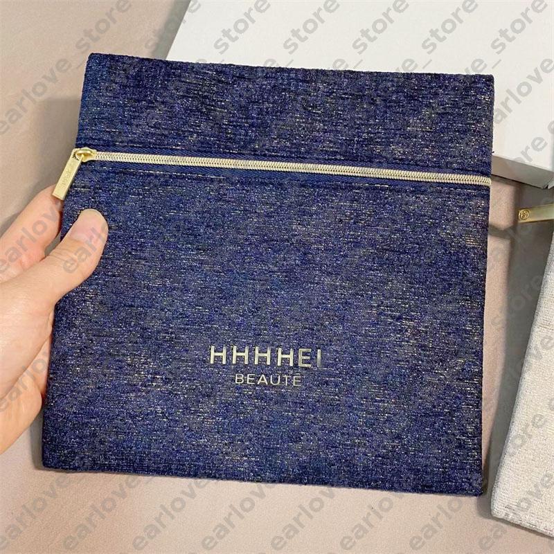 Clutch Pouch Women Designer Make Up Travel Storage Cosmetic Bag Velvet Cotton Makeup Bags With Chain Womens Toilet Wash Purse