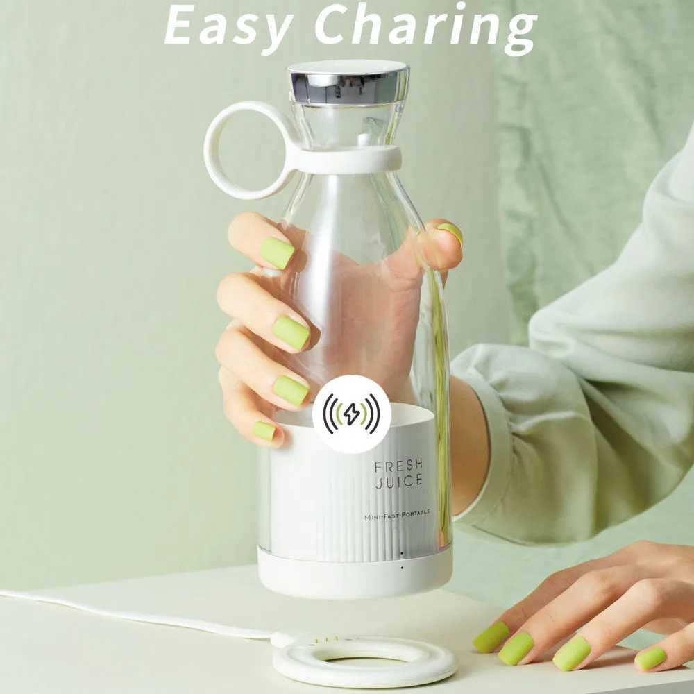 Portable Blender Juicer 350ML Mixeur Wireless Rechargeable Mini USB Juicer Cup Fruit Mixer Travel Bottle Smoothie Extractor C251113