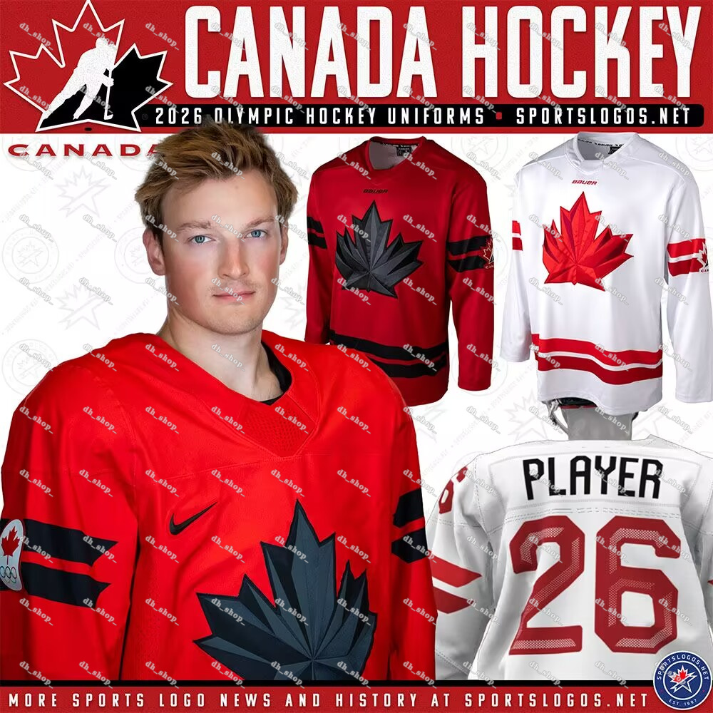 Team Canada hockey jersey 2026 Olympices hockey #97 Connors McDavid Nathan MacKinnon Mitch Marner Macklin Celebrini Adin Hill Schaefer Bedard Cale Makar jerseys