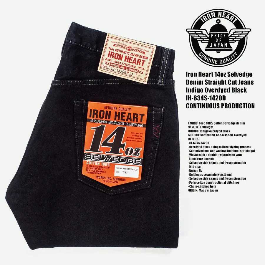 HEART Sulfur Black 634s Double Dyed 14oz Denim Jeans M251113