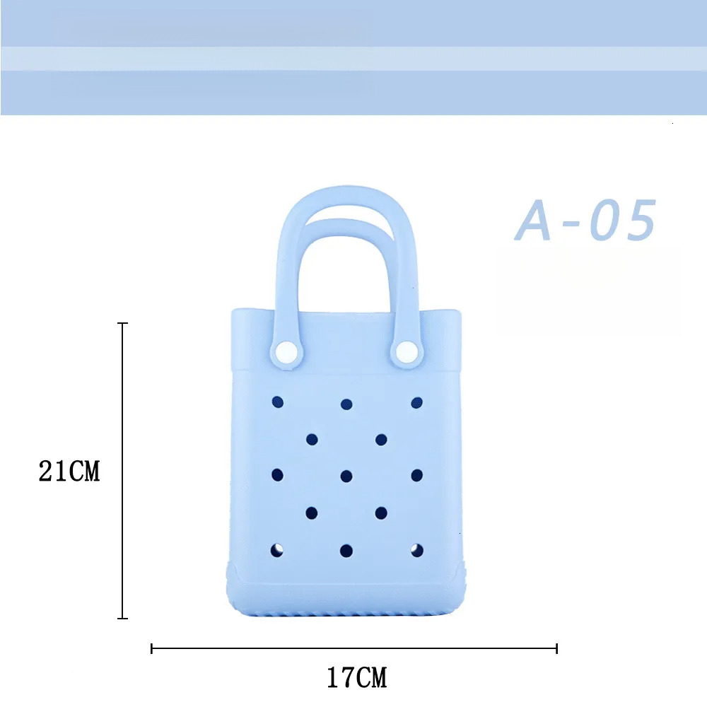 2025S new model EVA and cute small square cartoon ins hole jelly beach handbag shoulder bag