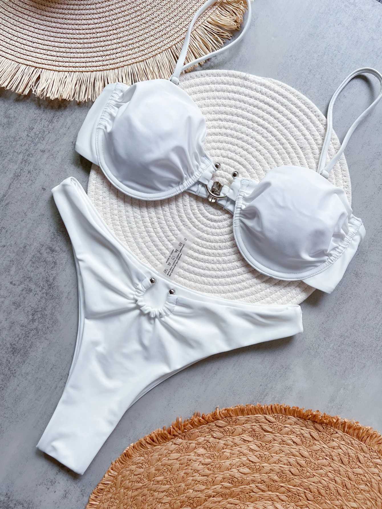 Push Up Bikinis 2025 New Women Swimsuit Swimwear Female High Waist Bikini Set Biquini Bathing Suit Swimming Suits BeachwearW251113