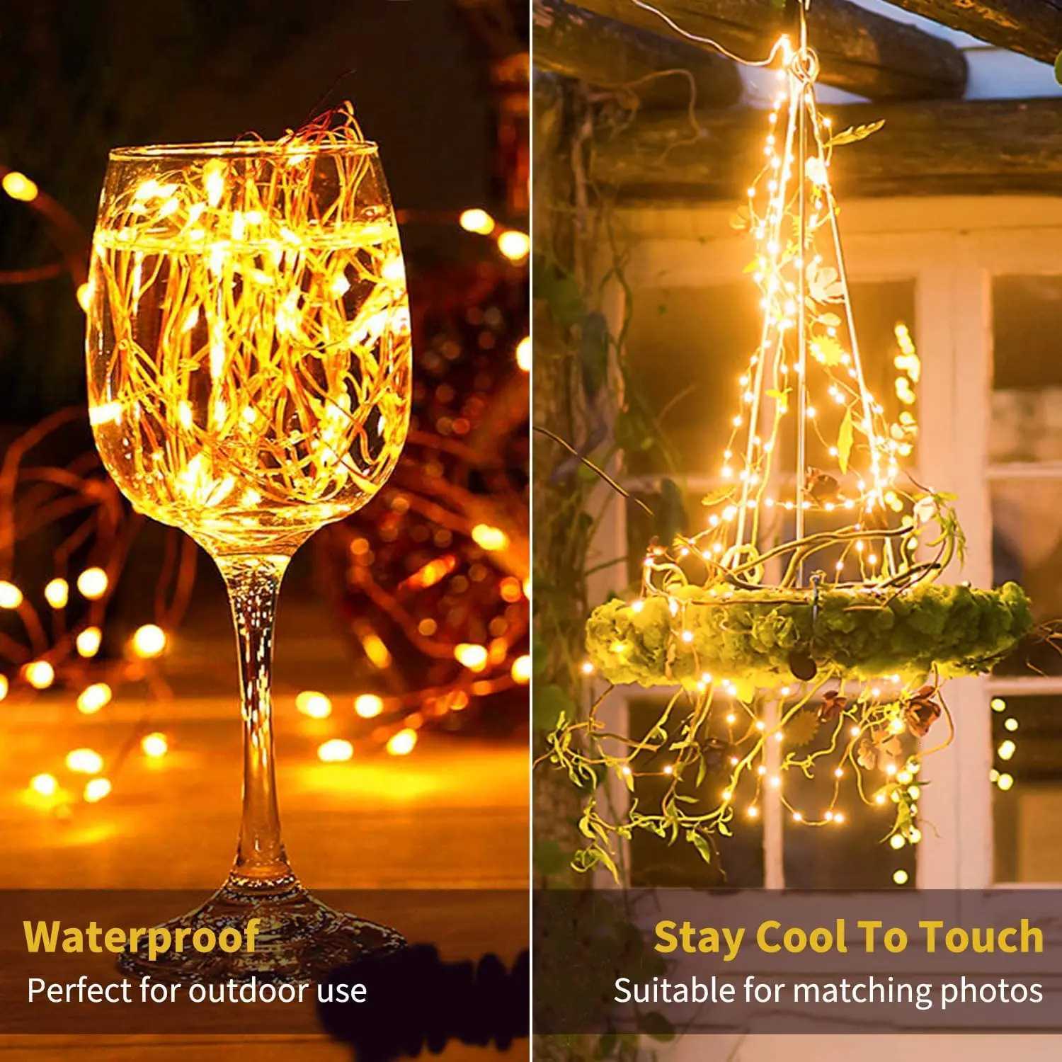 12V Led Fairy Lights Copper Wire String Christmas Lights 10M 20M 30M Holiday Outdoor Garland For Tree Wedding Party Decoration M251113