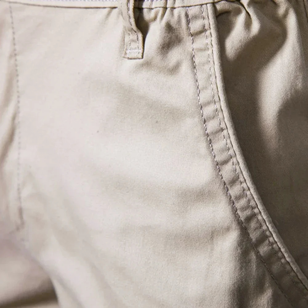 2025 Summer Golf Shorts Solid Color High Quality Casual Business Social Stretch Waist Mens Shorts Beach Shorts 250411