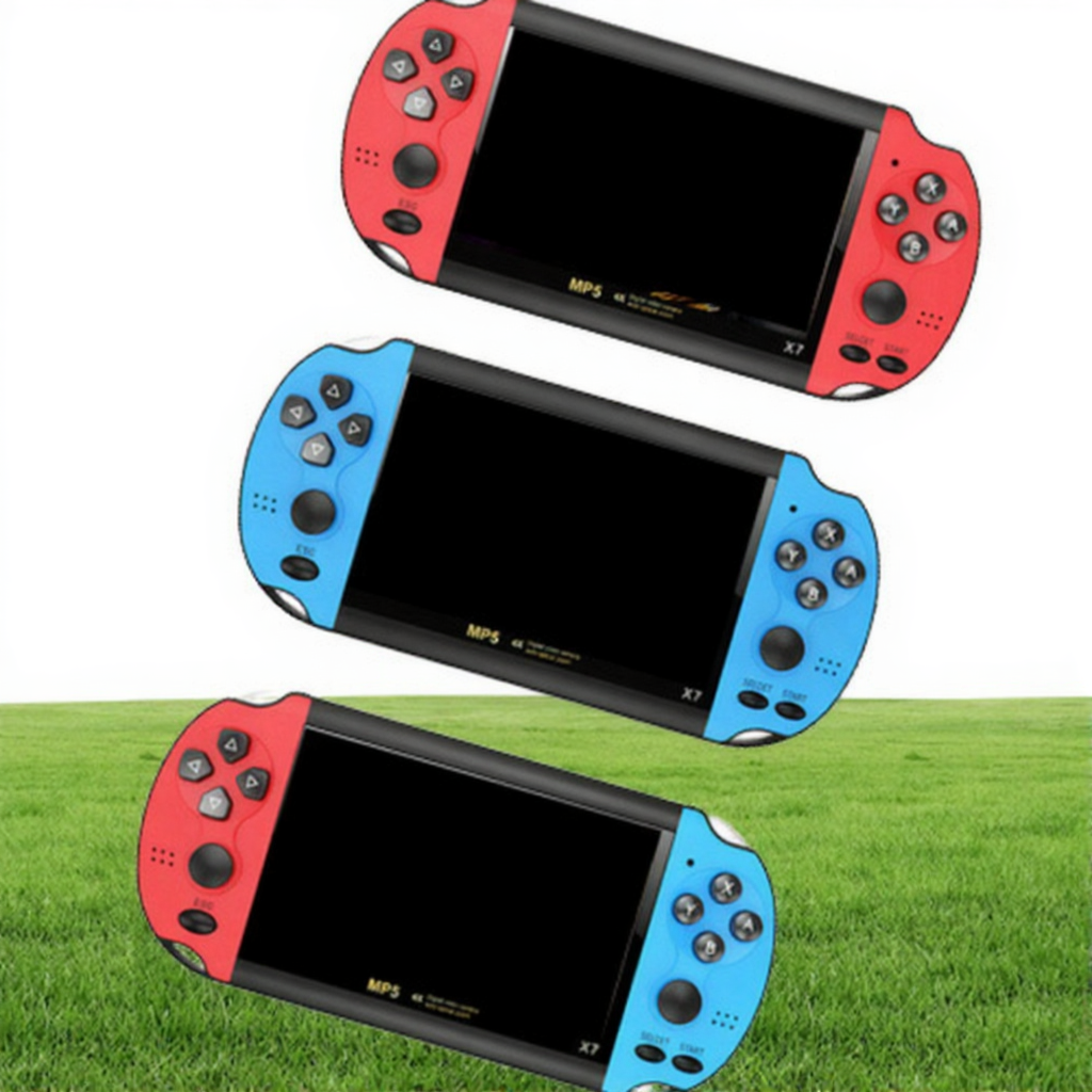 X7 4.3" Host Video Player Game Console Handheld GBA 300 Free Arcade Games Retro LCD Display Controller For Adults