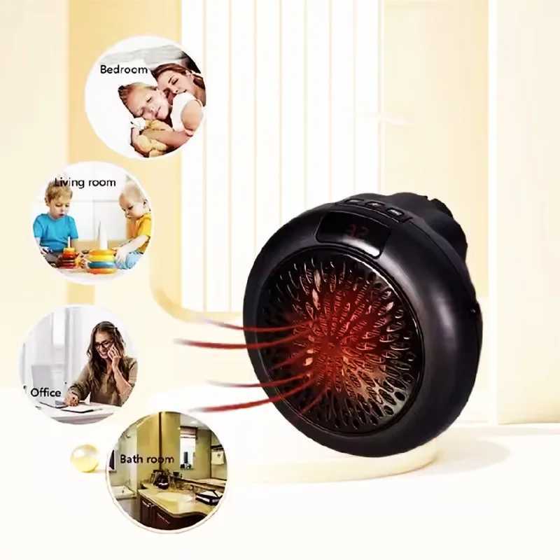 Portable Infrared Electric Mini Wall Mounted Fast Heating Thermostat PTC Element Home Office Bathroom Silent Air Warmer Fan Y251113