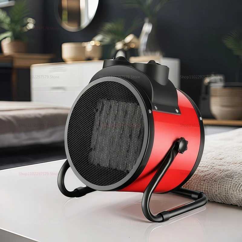 New Portable Electric Heater 2000W Hot Air Blower Adjustable Radiator Fan for Office Home Room Warmer Low Energy Efficiency Y251113
