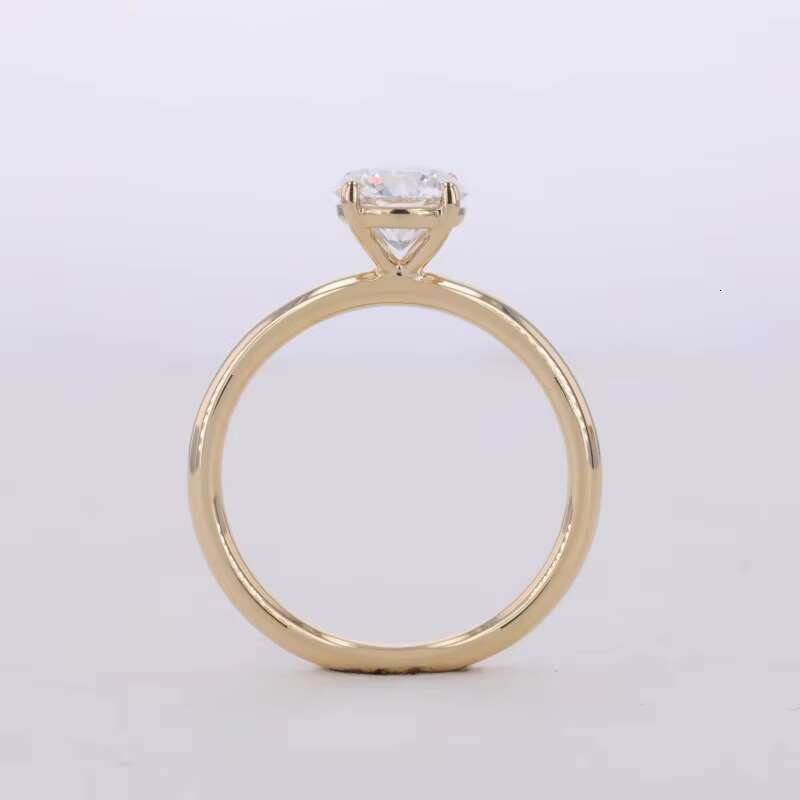 Starsgem 14K Yellow Gold Ring Round Brilliant Cut 5ct IGI Lab Grown Diamond Engagement Ring