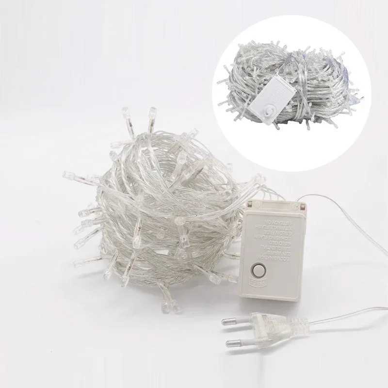 10/20/30/50/100m 220V christmas lights 8modes EU Pulg holiday string lights garland christmas decorations for home M251113