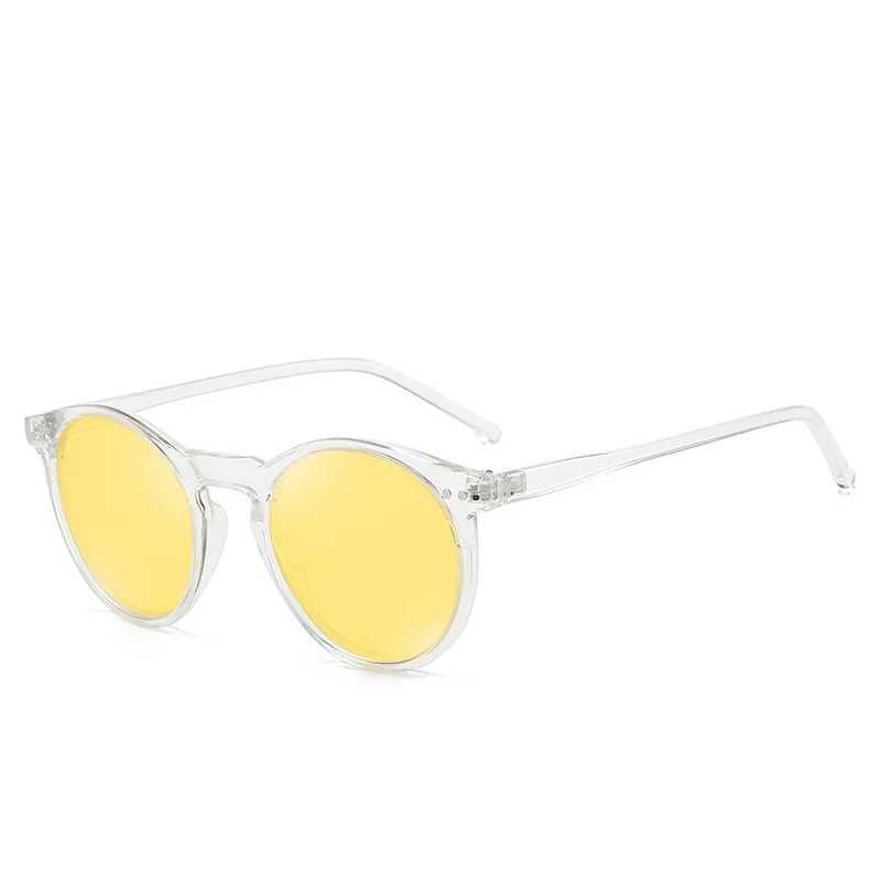 Elbru Fashion Polarized Sunglasses Soft Transparent Color Frame Clear Lens Sun Glasses Classic Vintage Sunshades For Men WomenC250412