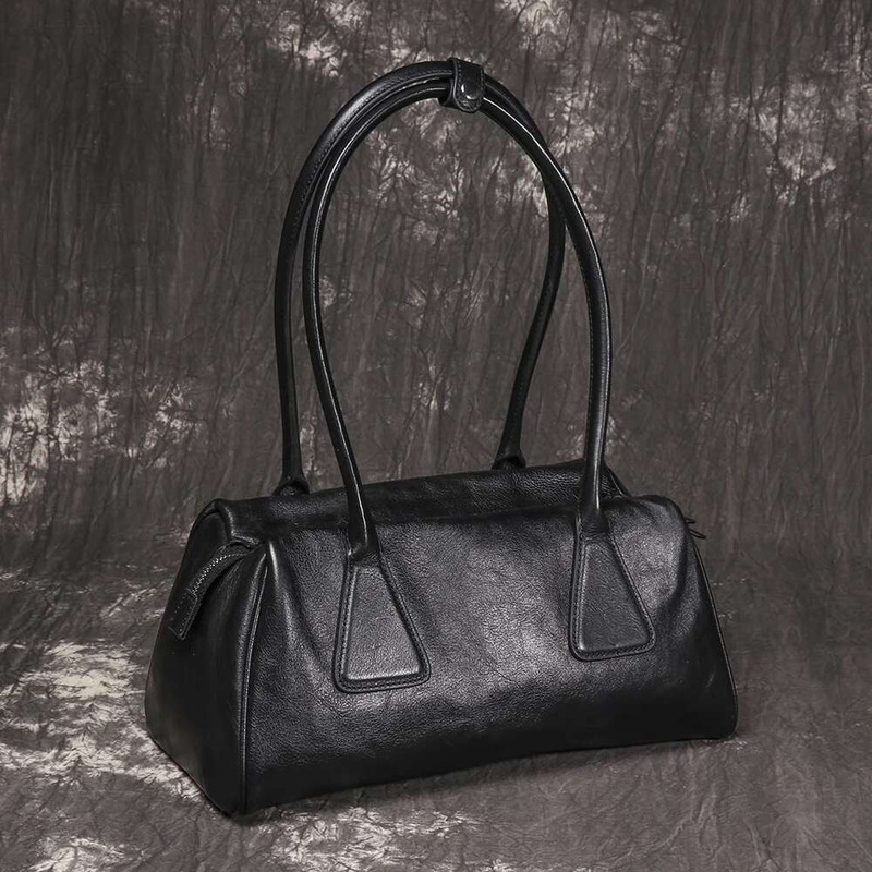 LUOKIR Genuine Leather Retro Women's Shoulder Fashion Trend New Baguette Daily Commuting Bowg Underarm Bag