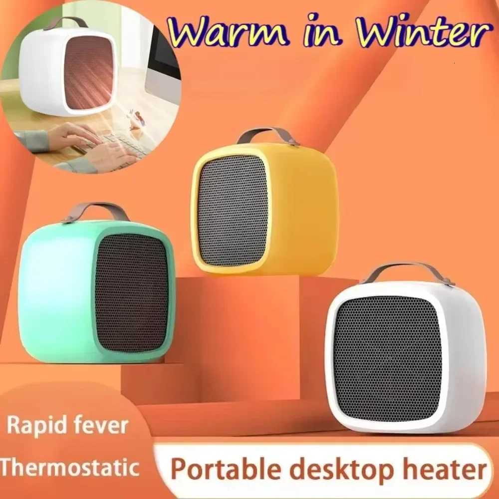 Hand Warmers Portable Electric Mini Heater USB Rechargeable 500W Fast Heating Warm Air Heater Warmer Fan for Office Bedroom Y251113