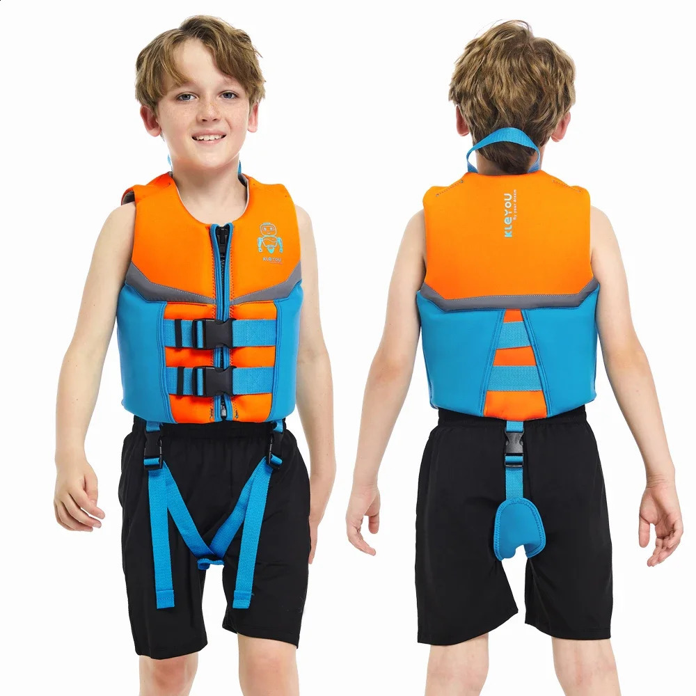 Children Snorkel Vest Life Jacket For Boys Girls Buoyancy Swim Vests Kids Surf Buoyancy Swimwear Flotation Swimming Aid 250411