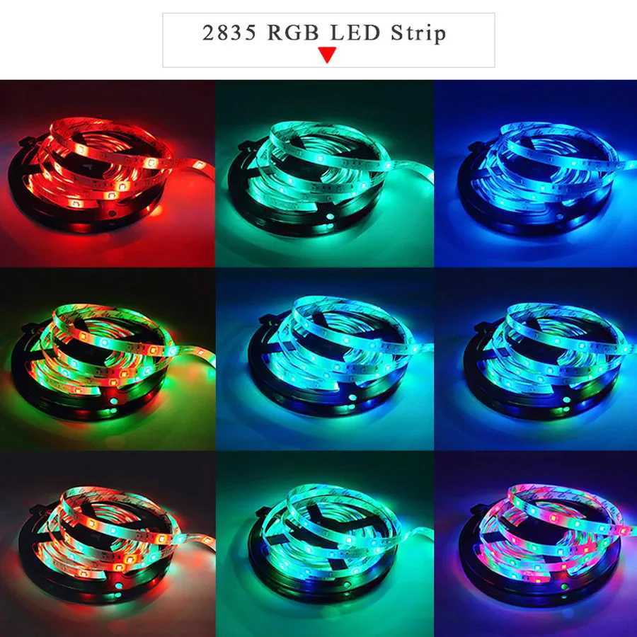 Led Strip Light 5M 300Leds SMD2835 12V White Warm Red Green Blue RGB Luces Led Light Waterproof Flexible Lamp Tape for Room Deco W251112