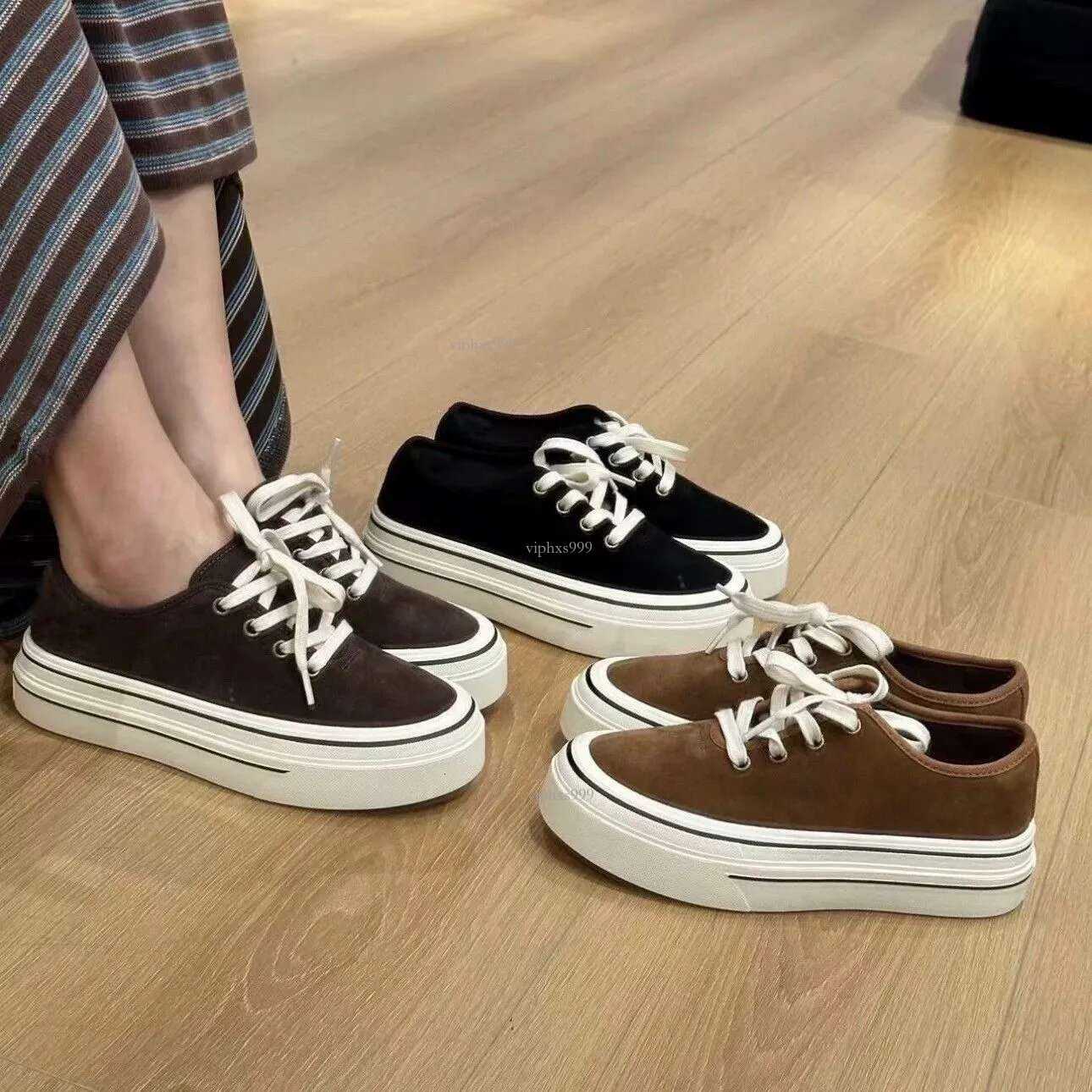 New free shipping designer shoes Autumn new breathable casual board 2024 thick sole height increasing trend sports versatile single shoe lightweight w