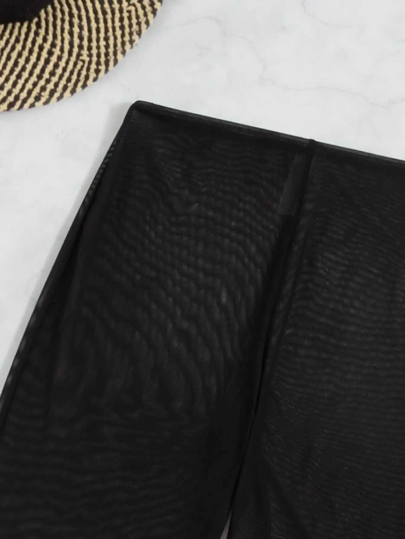 3 Pieces Plain Criss Cross Bikinis Swimsuit Pants Swimwear Women 2025 Bathers Bathing Swimming Suit Female Summer BeachwearW251113