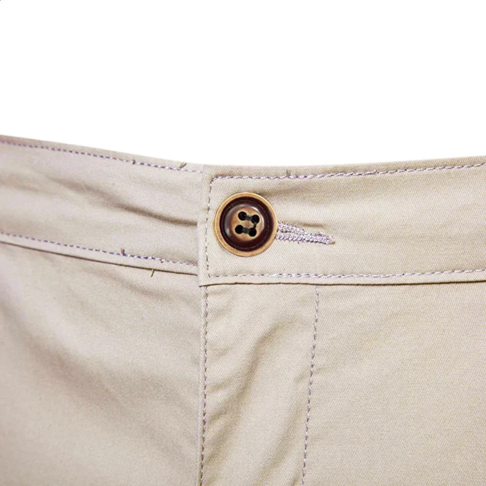 2025 Summer Golf Shorts Solid Color High Quality Casual Business Social Stretch Waist Mens Shorts Beach Shorts 250411
