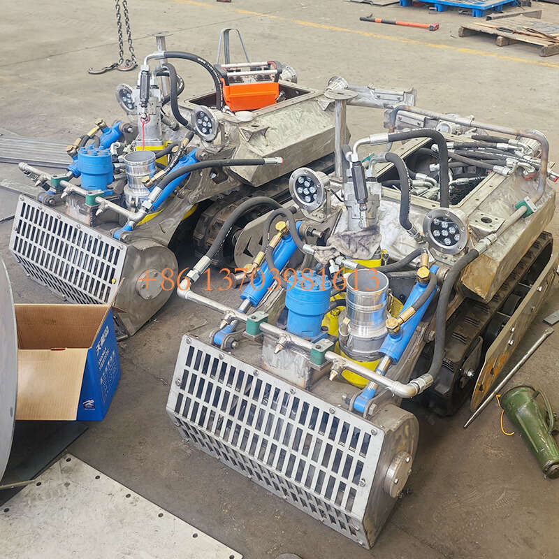 yugongmachinery Crawler Vehicles 200m Depth Submersible Cleaning Tracked Chassis Underwater Dredging Robot