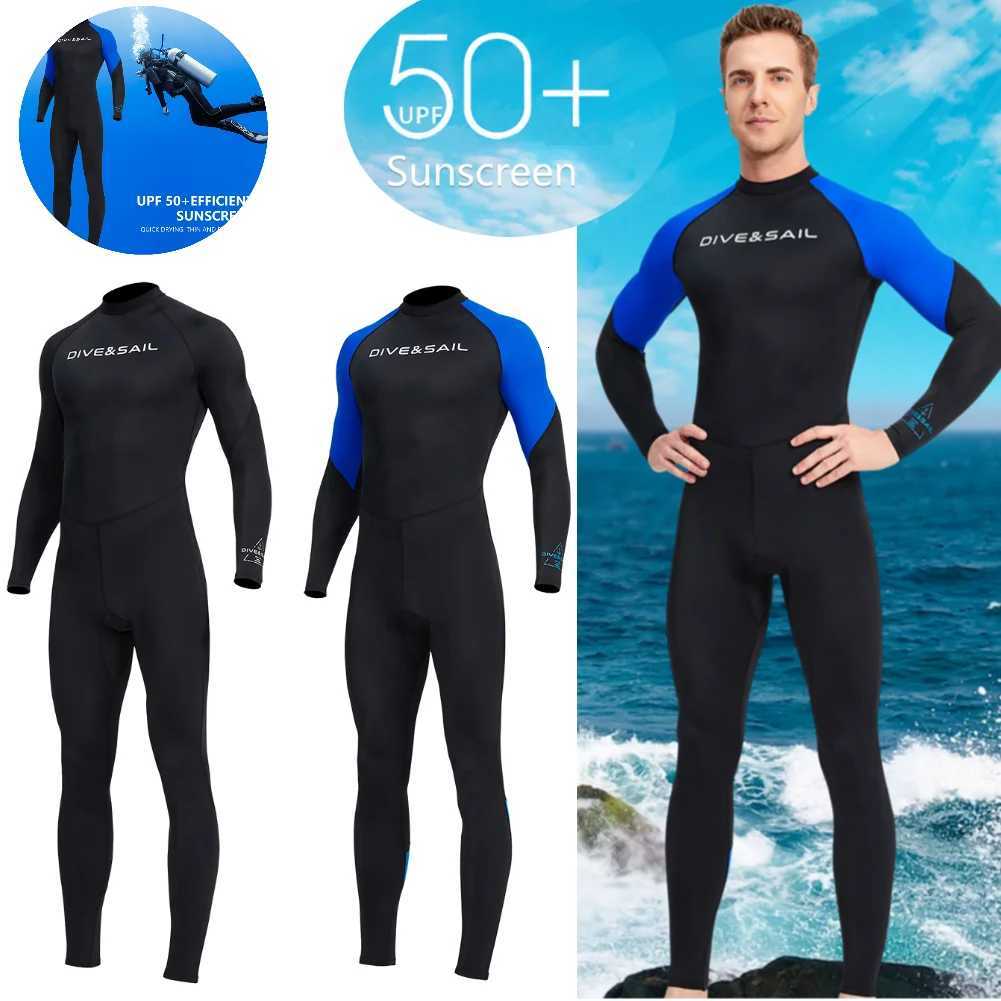 Wetsuit for Men Diving Clothes Sunscreen Snorkeling Surfing Swimsuit Warm Wetsuits Swimming Swimwear Full SuitW251113