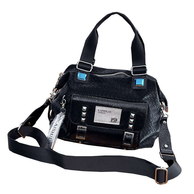 Backpack cowhide large capacity tote for women new trendy commuting women's bag splicing high-end handbag