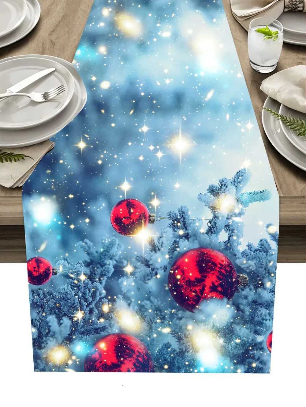 Christmas Christmas Table Runners Kitchen Decorations Linen Mats Indoor Outdoor Family Wedding Party Decoration Y251113