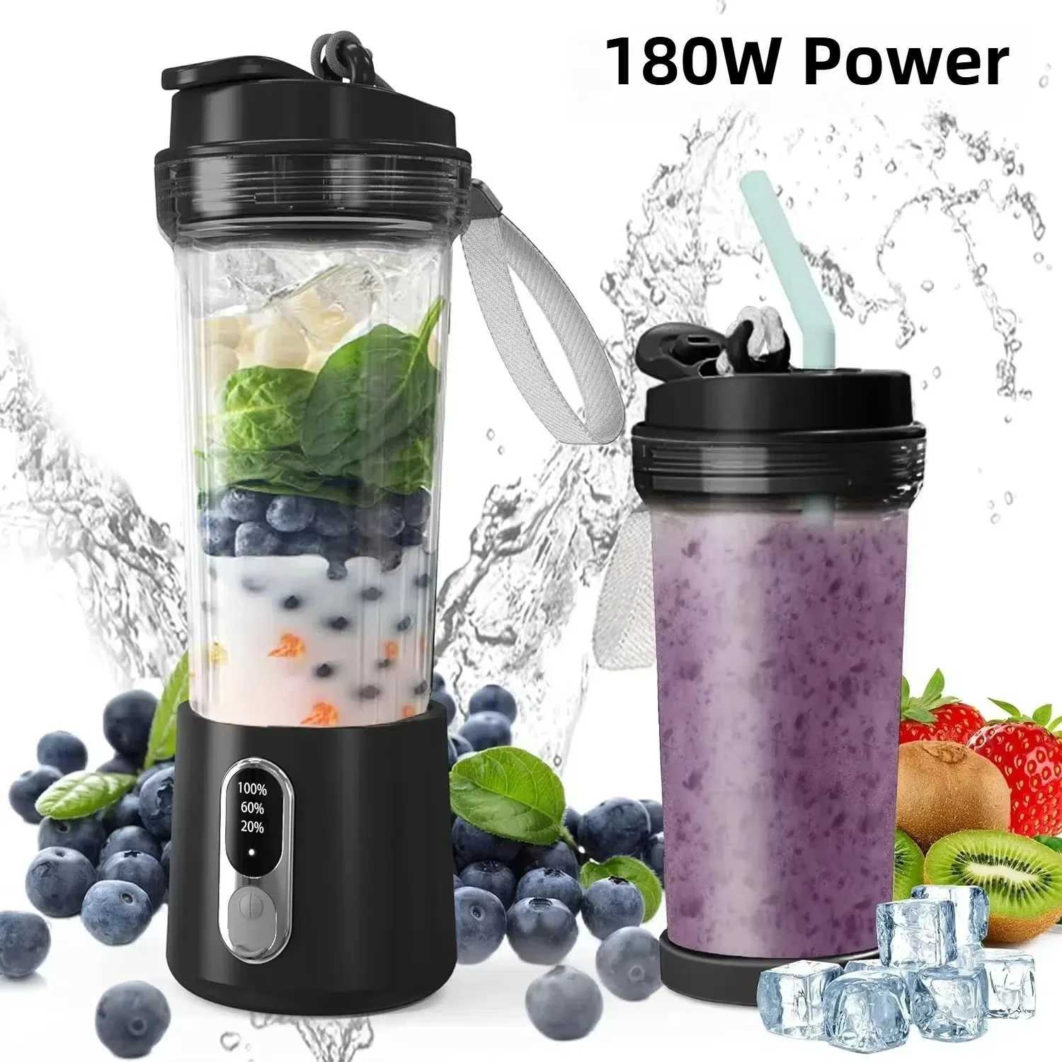 4000mAh Portable Juicer Dual Purpose Juice Cup 180W USB Outdoor Fresh Fruit Blender 4 Blade Smoothie Juice Cup Blender C251113