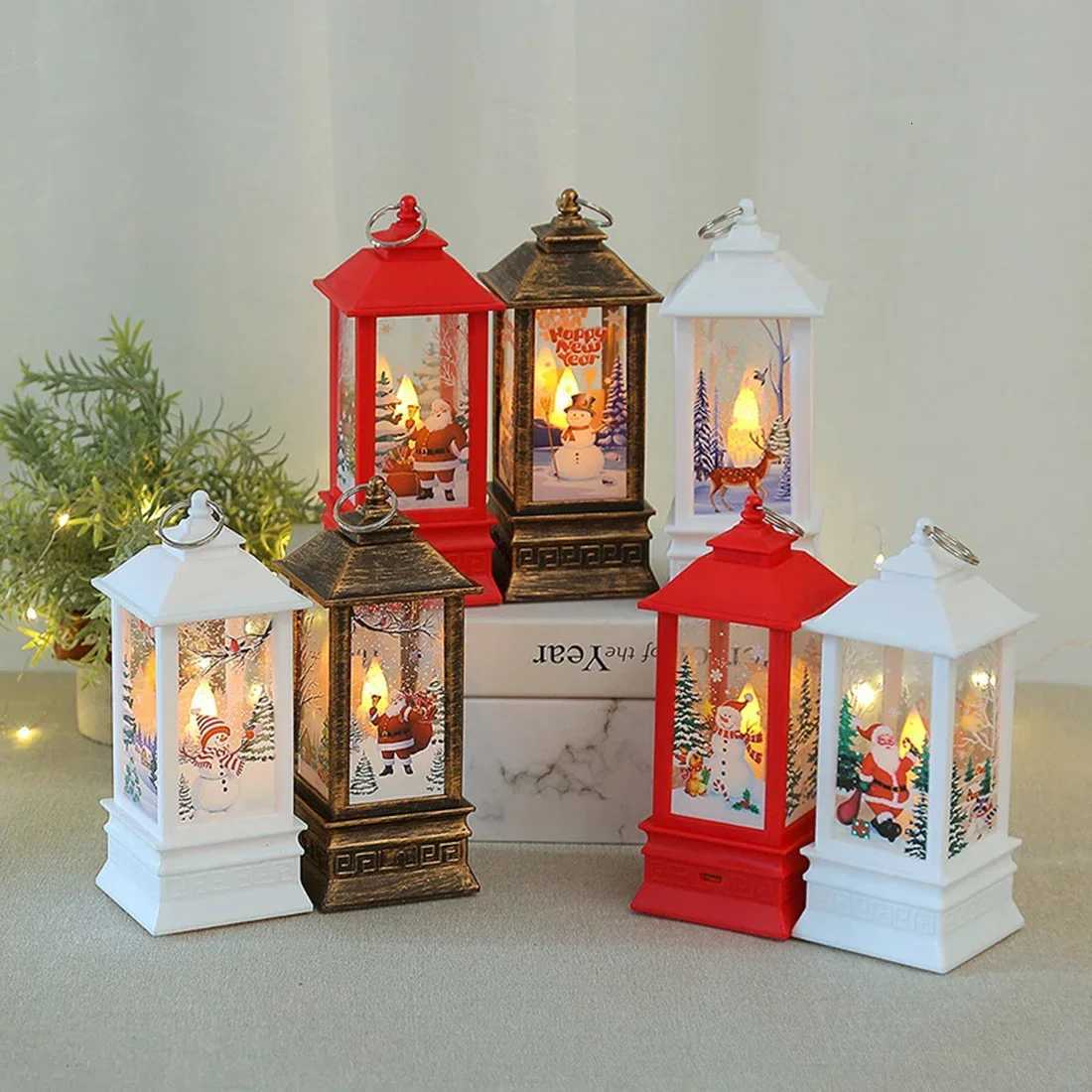 Christmas Santa Lantern Wind Lights Merry Christmas Decoration for Home Natal Navidad 2022 Xmas Ornaments Gifts New Year 2023 M251113