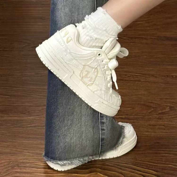 Free shipping designer thick soled shoes women Off white comfortable breathable wear-resisting outdoor casual shoes 2025
