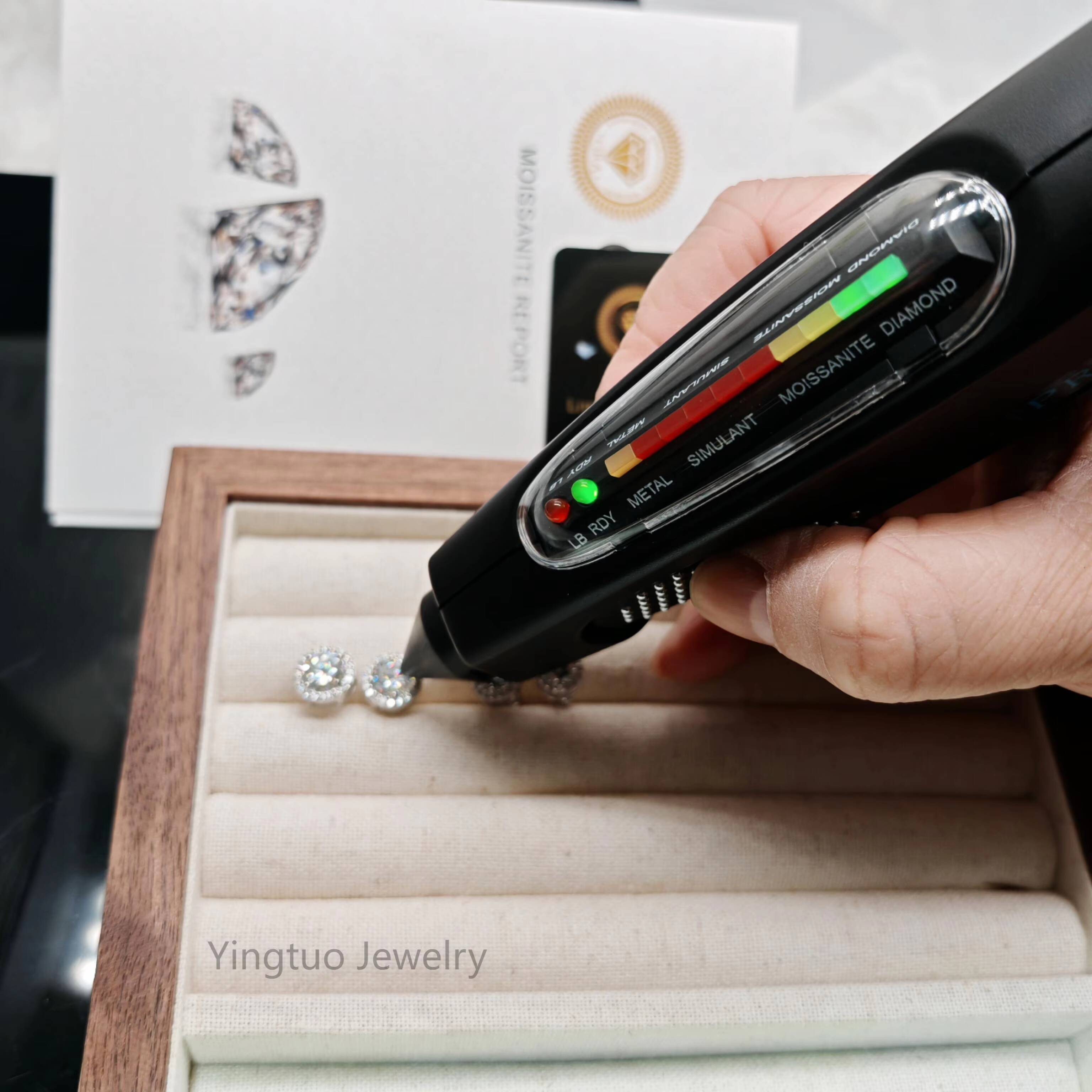 Hip-hop Moissanite Stud 1ct VVS 925 Sterling Silver Men Women Jewelry Flower Cluster Halo Diamond Earrings With GRA Certificate