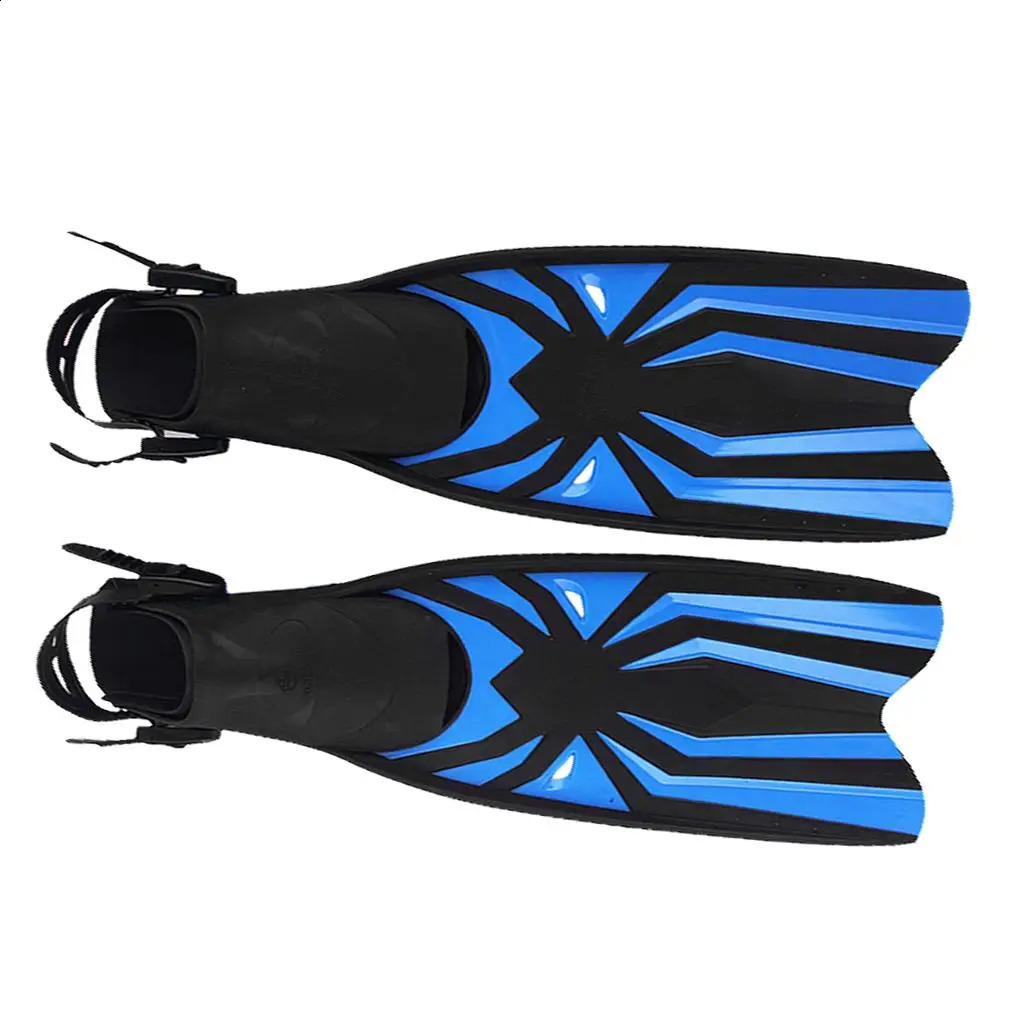 Adults Snorkel Fins Swim Snorkeling Flippers with Adjustable Strap Open-heel Water Fins Free Diving Gear Equipment for Men Women 250411