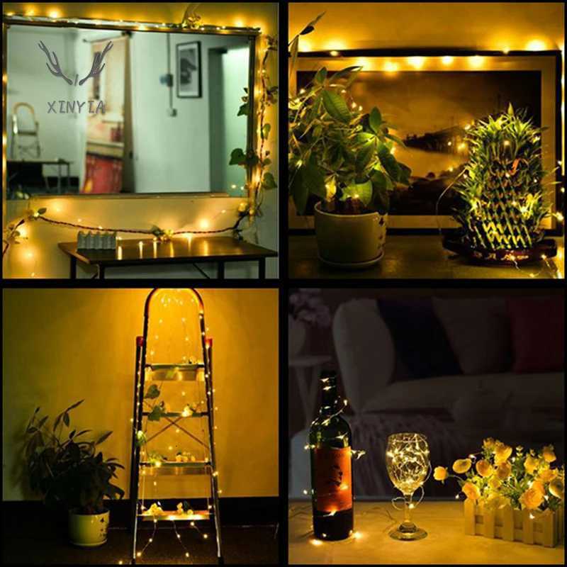 1M 2M 5M 10M Copper Wire LED String Lights Battery Operate Holiday Lighting for Christmas Wedding Party Decoration M251113