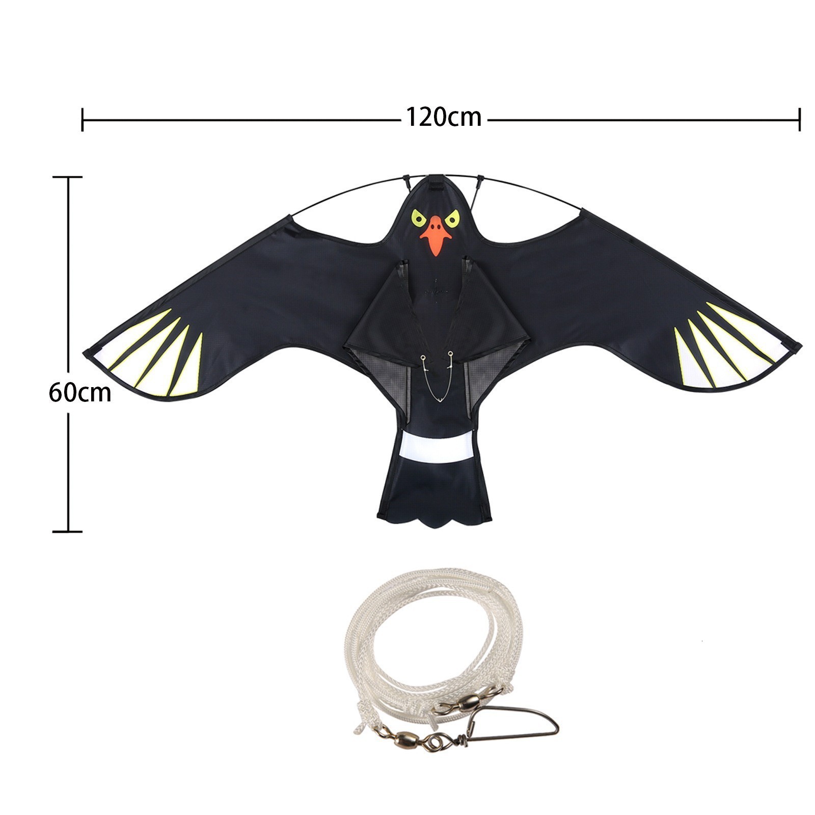 Outdoor toy 47 inch bird startled eagle kite suitable for gardensorchardsfarms 250321