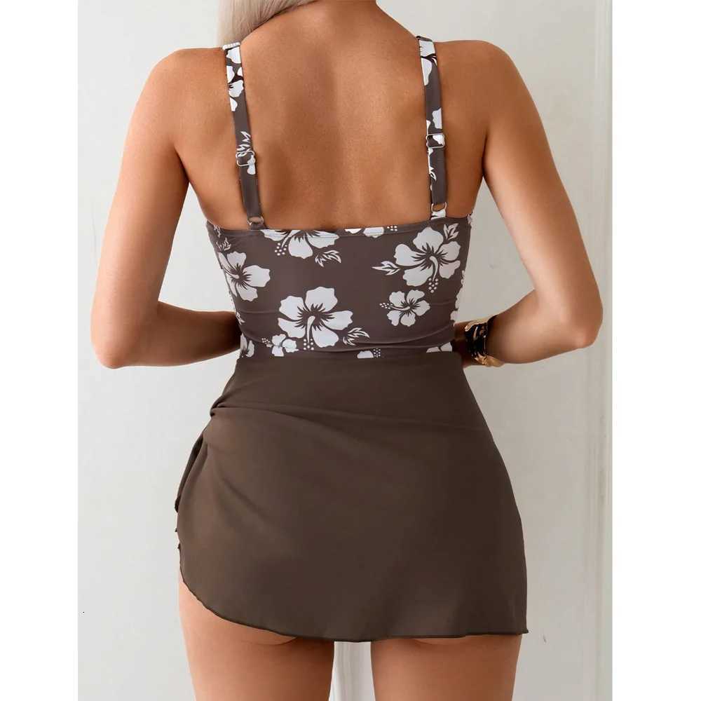 One Piece Swimdress Swimsuits for Women Tummy Control Swim Skirt Bathing Suit for Women 2025W251113