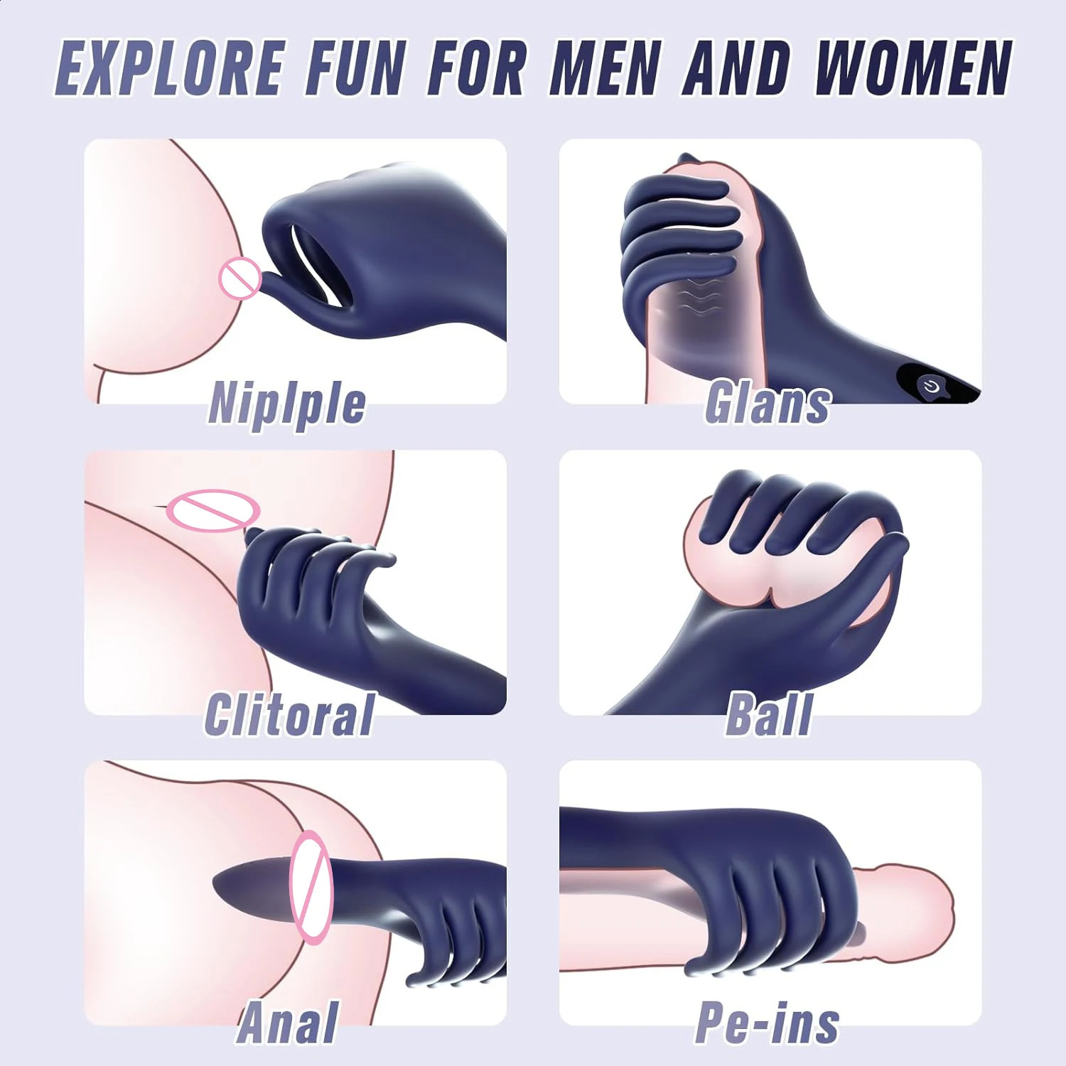 Adult Toys Sex Glans Trainer Penis Massage Male Masturbator Vibrating Glans Vibrator Sex Toys for Men Lasting Delay Endurance 250410