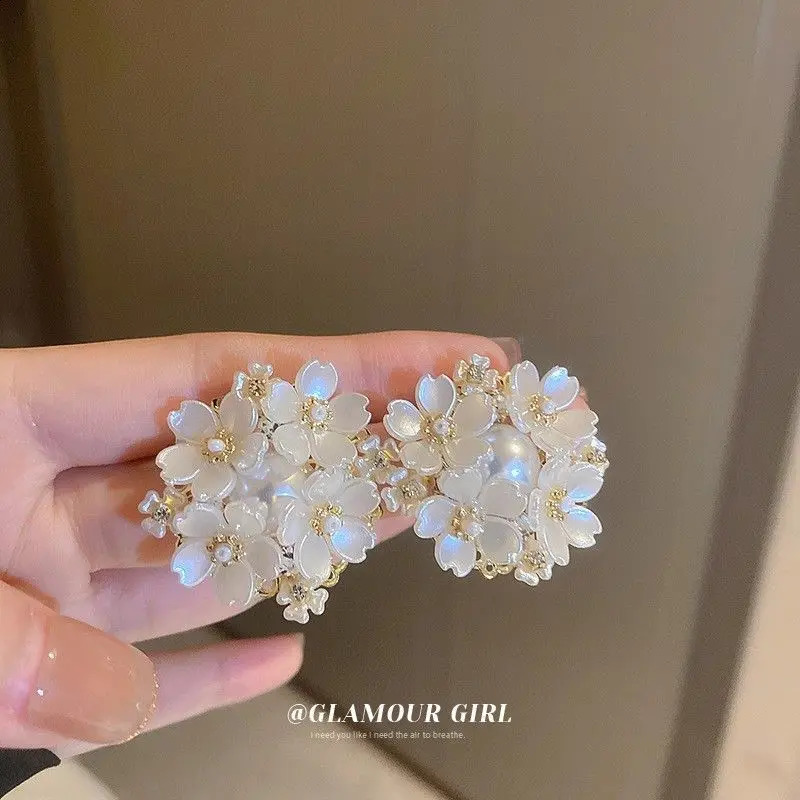 S925 Silver Needle Womens Zircon Pearl 18k Gold Plated Stud Earring Set Womens Fashion Earaccessory Gift 250409