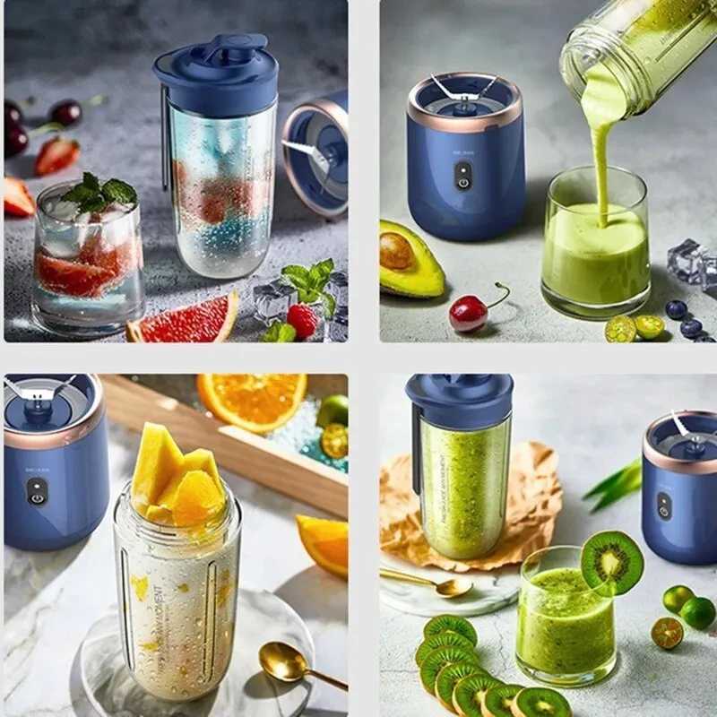 6-in-1 Portable Juicer - USB Charging Model - Stainless Steel Blade - Cup Type Juicer - Fruit Automatic Blender C251113